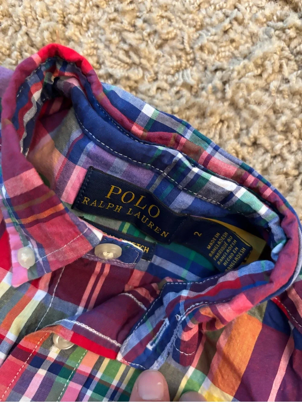 Ralph Lauren Multicolor Plaid Button-Down Shirt